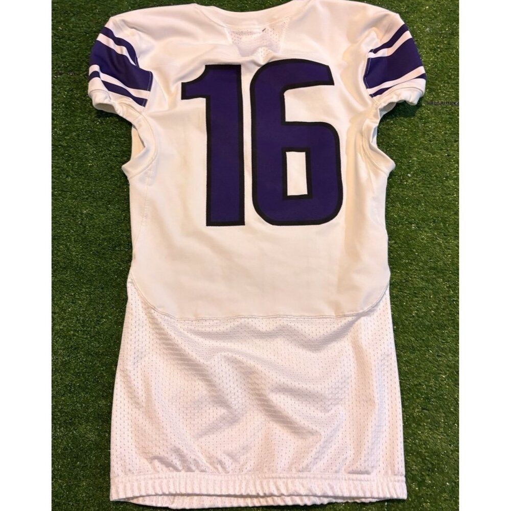 Northwestern Wildcats jersey mens medium purple white authentic Under Armour 29 - Picture 7 of 11